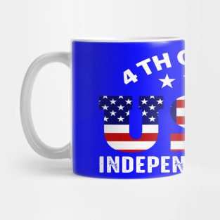 4th of July 1776  American independence day design Mug